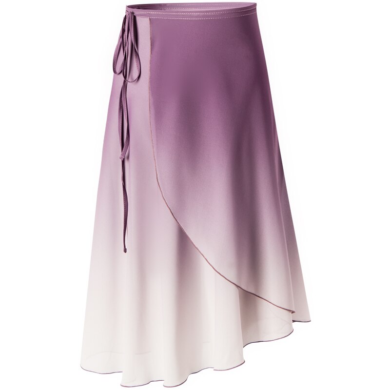 Vrouwen Rok Volwassen Dans Rok Gradiënt Chiffon Ballet Rok Tie Up Lyrical Hedendaagse Dans Jurk Kostuums Ballerina Dancewar