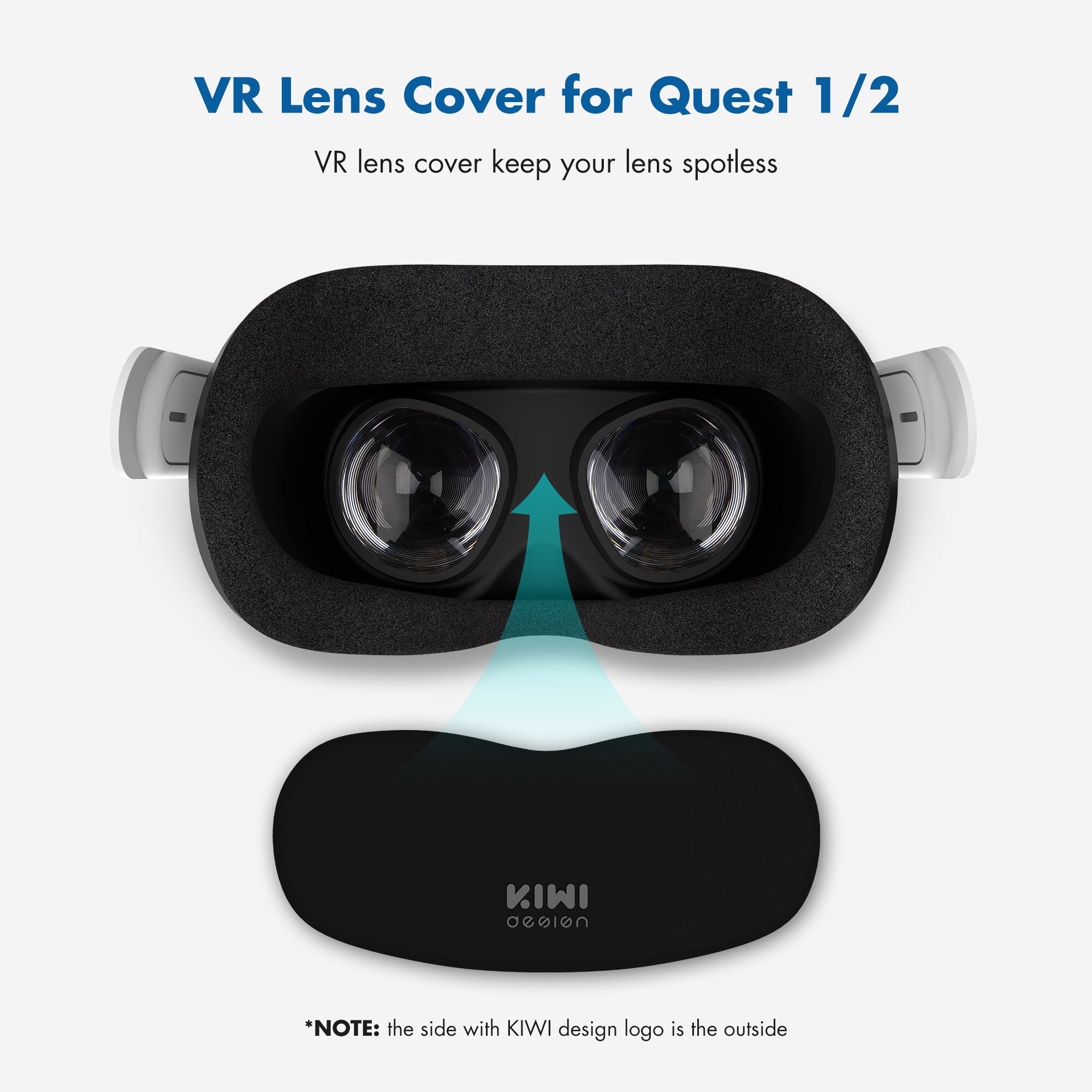 Kiwi Lens Protector Voor Oculus Quest 2 Stofdicht Vr Lens Cover Anti-Kras Lens Bescherm Cover Wasbare lens Cover