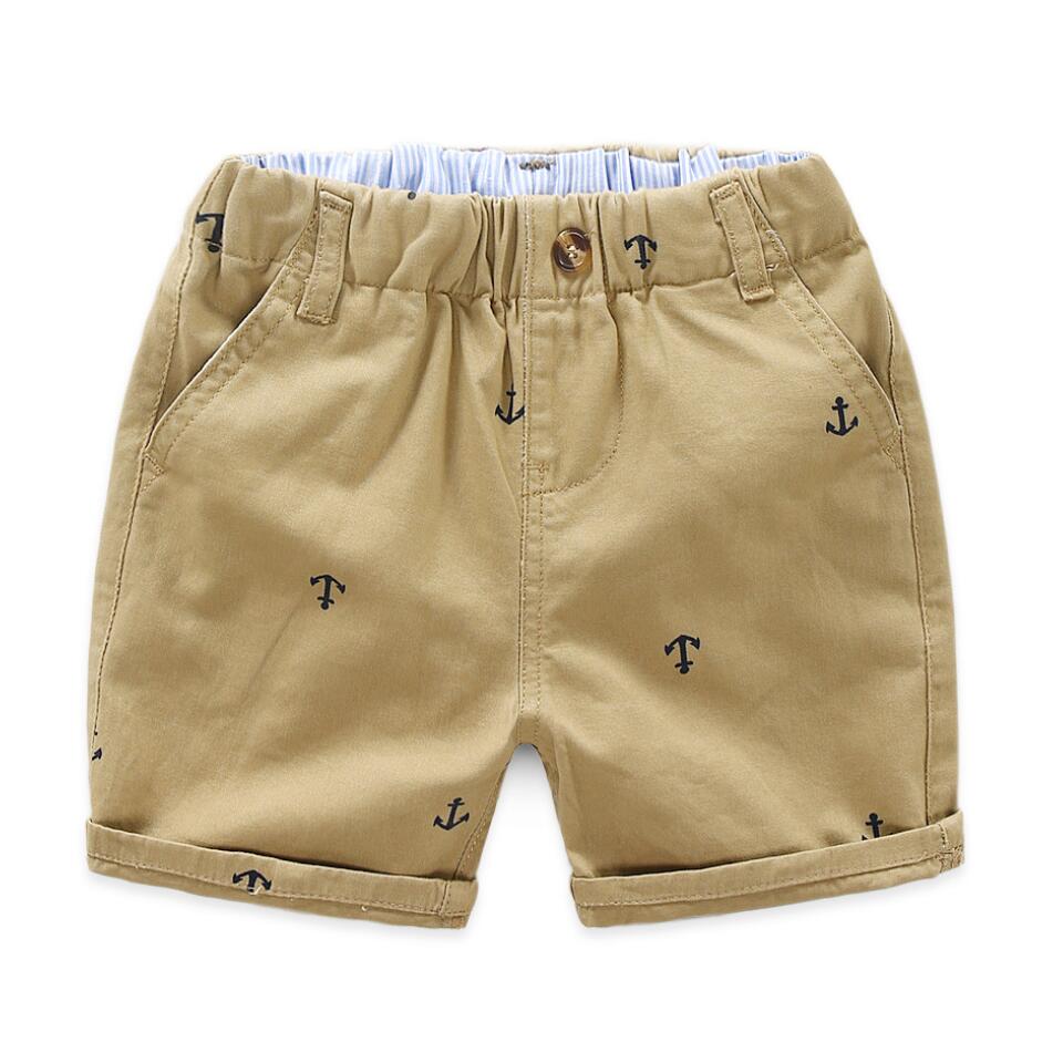 2-7 år baby drenge shorts sommertøj bukser lille anker sydkorea stil drenge afslappede shorts børn overalls