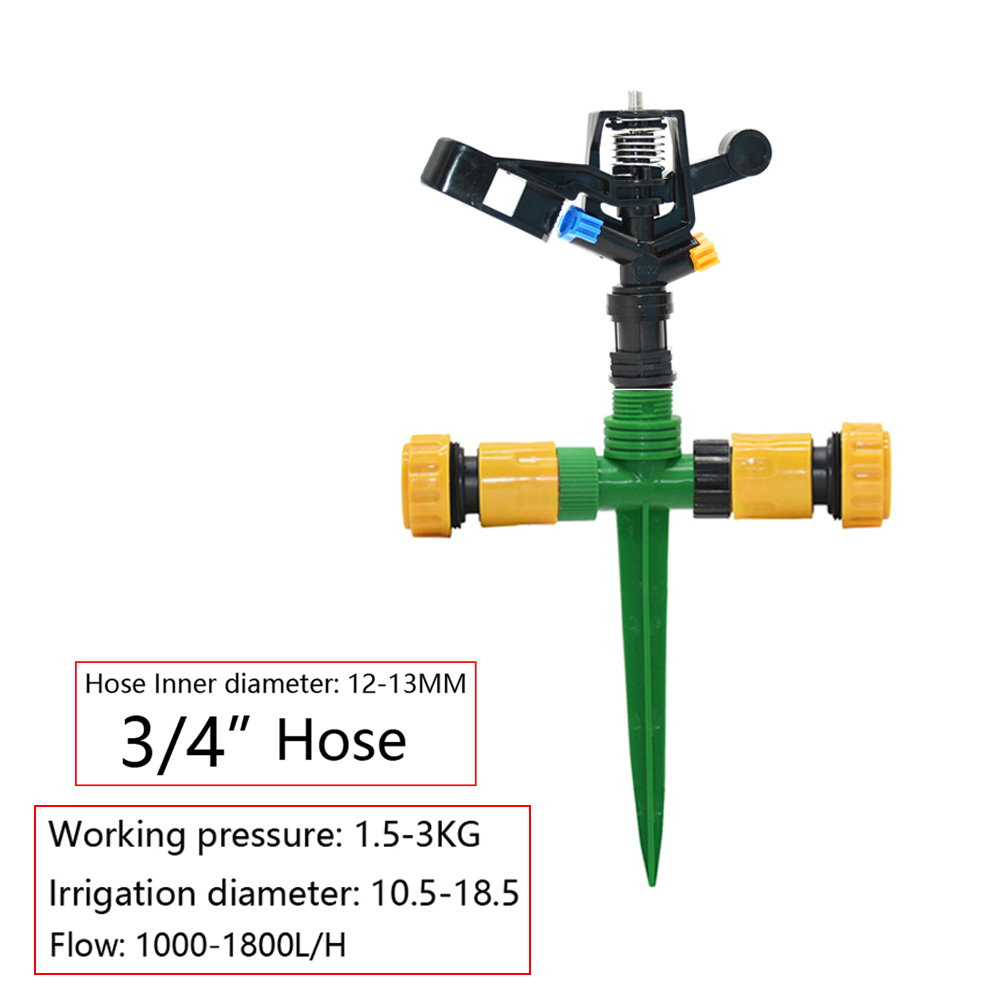 Automatische roterende straalsproeiers met  g1/2 mannelijke schroefdraad sproeikoppen voor tuin-, landbouw- en gazonirrigatie: Lichtgrijs