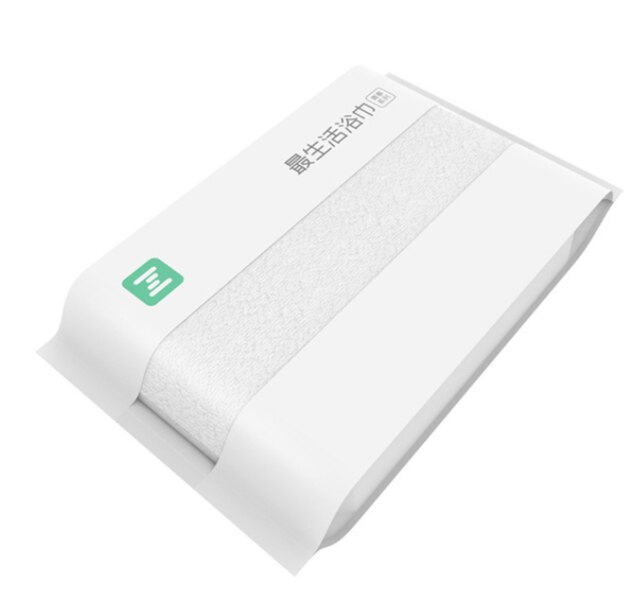 opprinnelig xiaomi mijia zsh badehåndkle 100%  bomullshåndklær baderomsfarger svært absorberende badehåndklær dårlig 27.5 x 55 tommer: Hvit