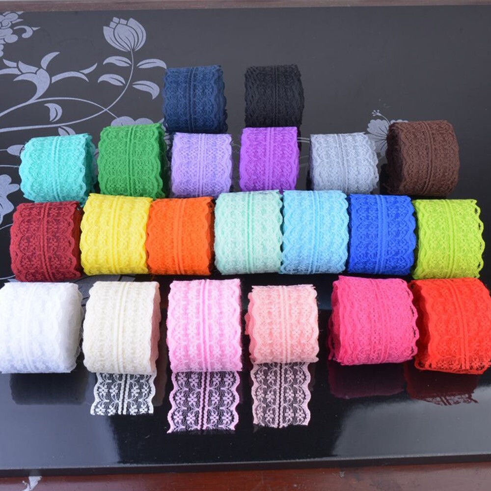 10 Yard/lot DIY Kant Lint Tape 45 MM Kant Breedte Geborduurde Netto Kant Trim Stof Voor naaien Decoratie Kant Stof
