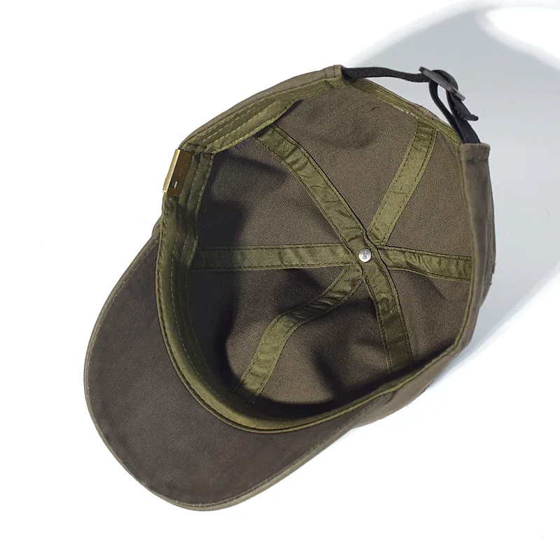 Vintage Short Brim Baseball Cap Cotton Men Women Soft Dad Hat Adjustable Trucker Style Low Profile Caps