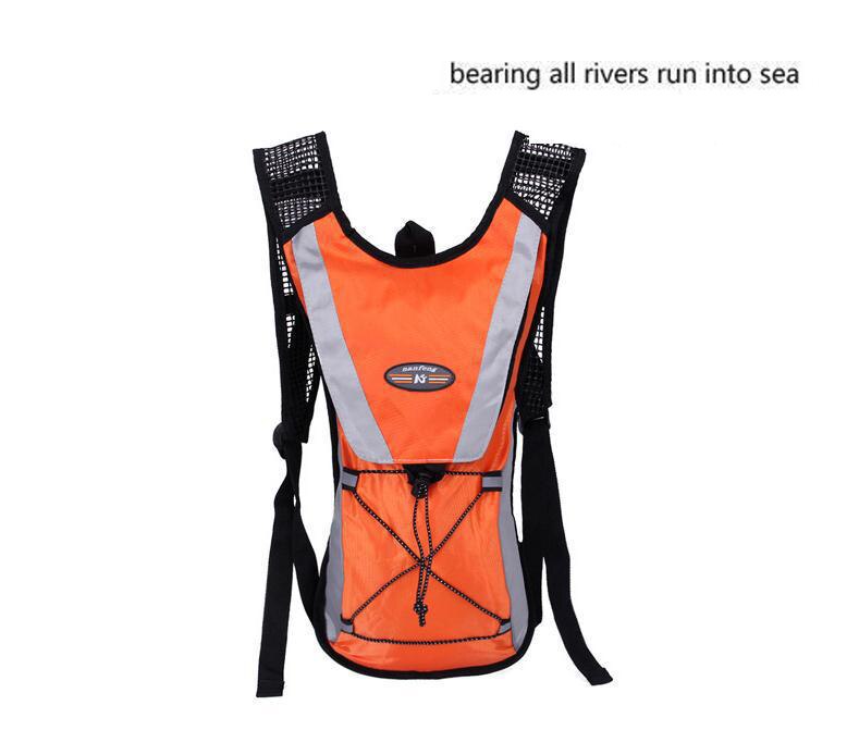 Nylon Cycling Hydration Backpack With Water Bag Backpack 2L For bike Outdoor Shoulder Sports: Orange