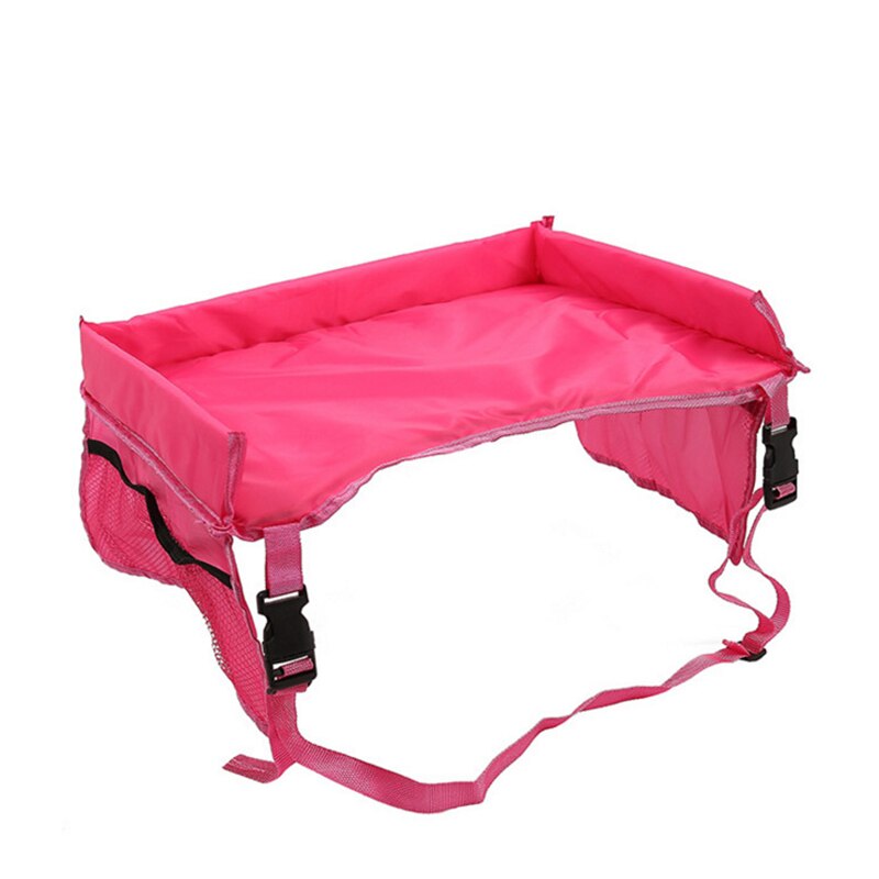 Baby autostol bakke klapvogn børn legetøj mad vand holder skrivebord børn bærbart bord til bil børn lege bord opbevaring 40*33cm: Rødt bord