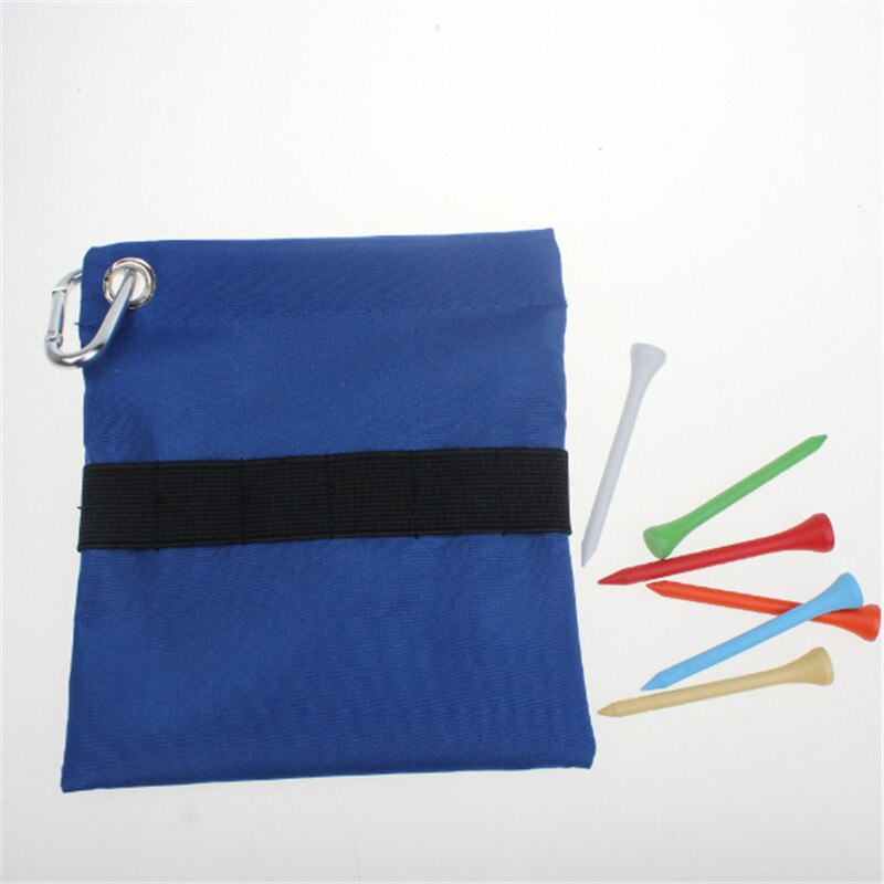 , bolsa de pelota de Golf con cremallera, bolsa de almacenamiento de nailon con mosquetón, accesorios de Golf