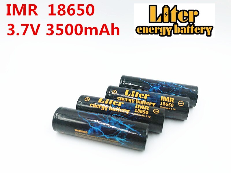 Liter energy battery 4PCS IMR18650 3.7V 4.8A 3500MAH 18650 Li-ion rechargeable battery for tablet pc 7-9 inch