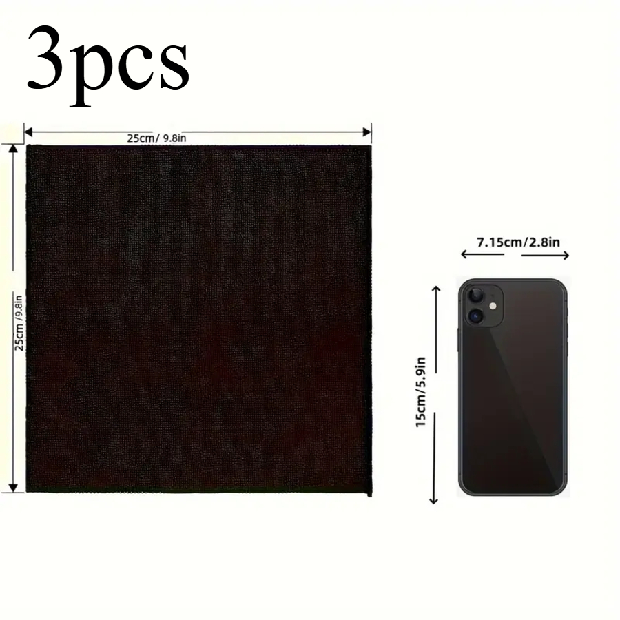 Premium 3/5/10/20-Pack Cleaning Cloths - Soft Microfiber Towels for Kitchen, Car, & Desktop Cleaning - Stain Resistant: Red