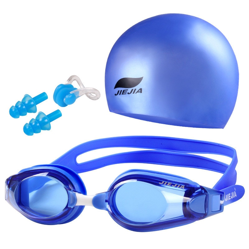 Waterproof and anti-fog swimming glasses, myopia goggles, uv goggles, adjustable silicone goggles, silicone swimmin
