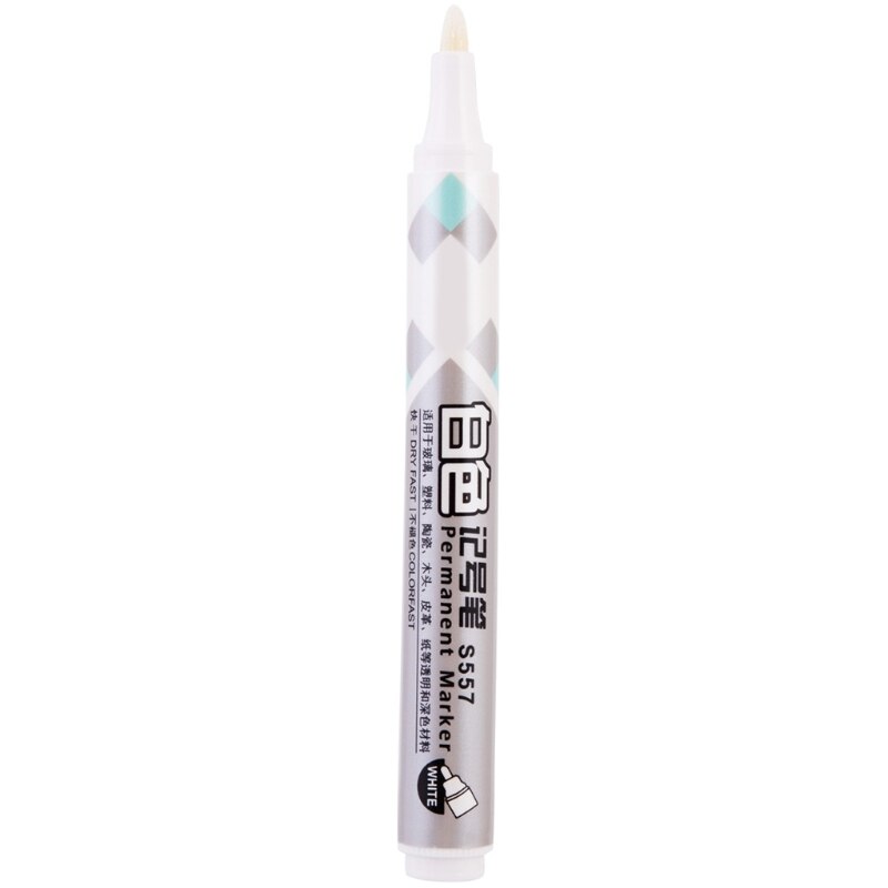 Rotulador blanco para pintar al óleo, rotulador para neumáticos de coche, resistente al agua, pintura de Graffiti, Y98A