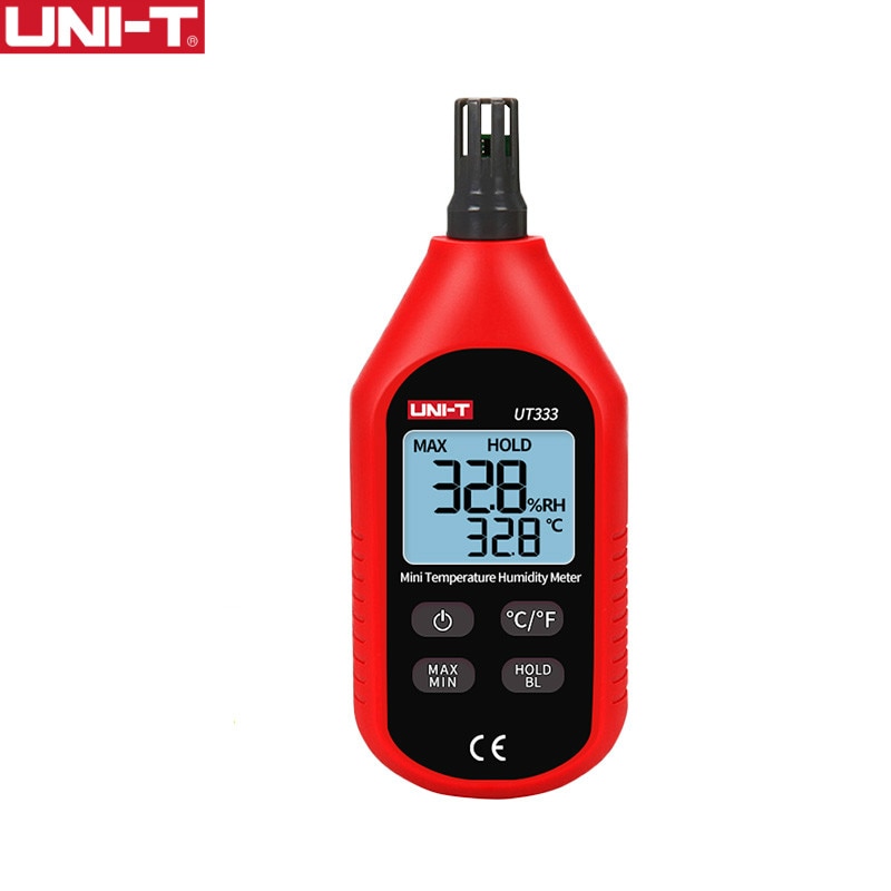 UNI-T UT333 Mini Temperature Humidity Meter Indoor Outdoor Hygrometer Overload Indication Unit Conversion LCD Backlight hygromet