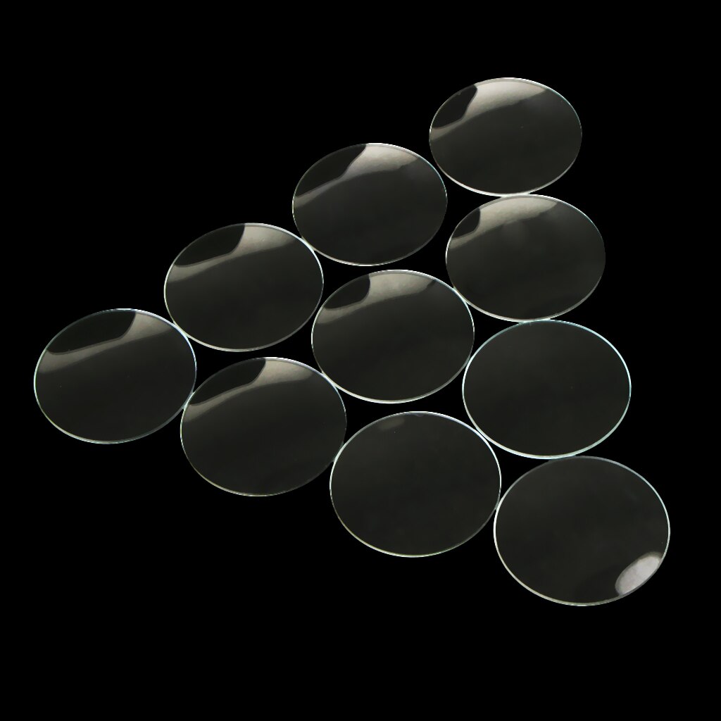 10pc 28/29/30/31/32/33mm dia dubbla konvexa glasögon ersättningsdel: 29mm