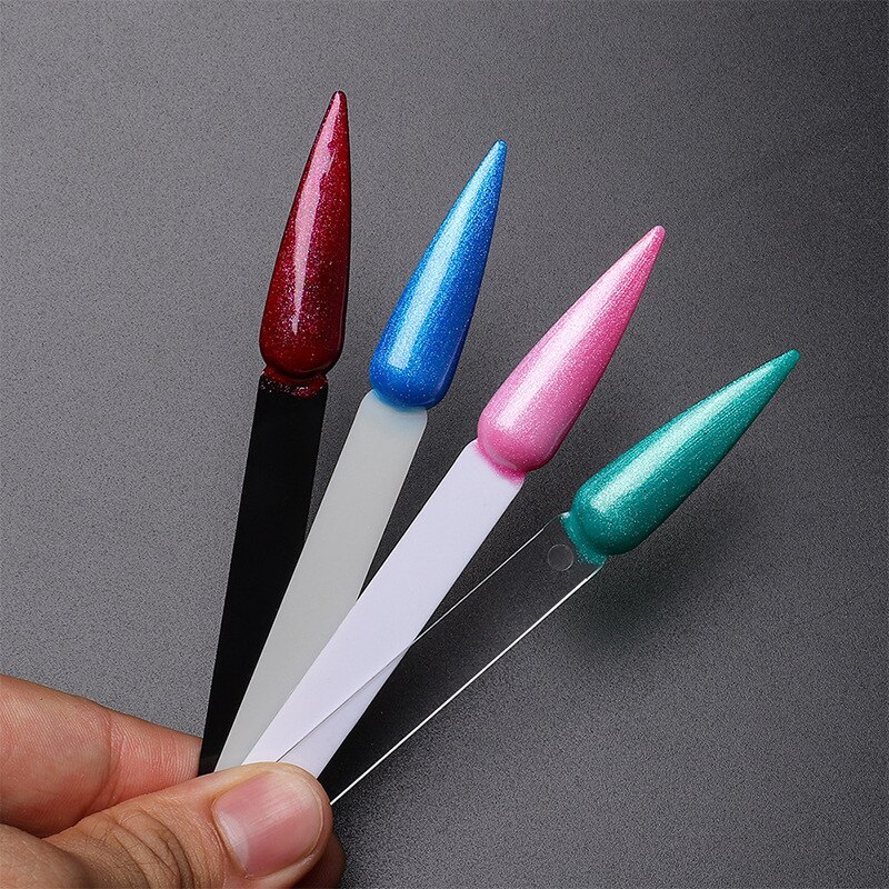 50 Tips Clear Nail Stalen Sticks Nail Art Praktijk Stiletto Nail Tips Display Polish Board, Display Sticks, waaiervormige