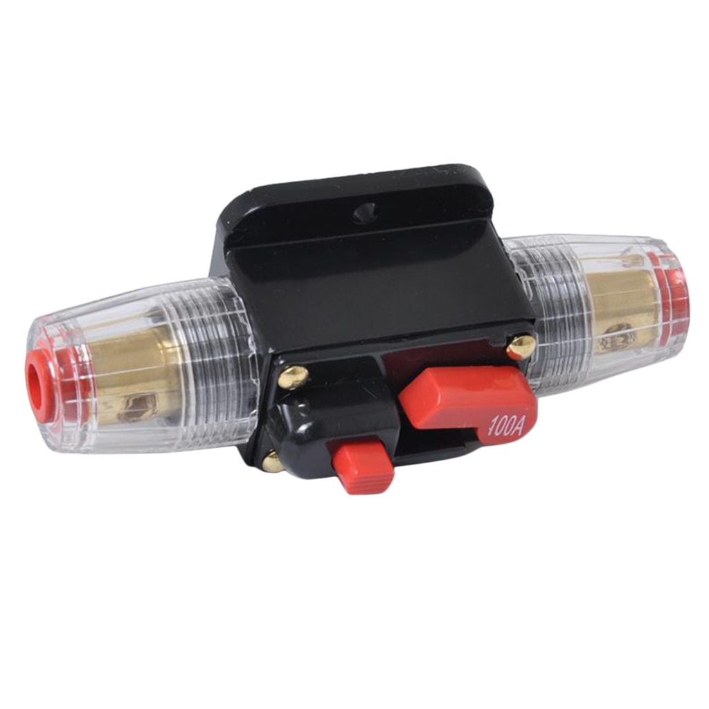 DC 12V 100A In-Line Circuit Breaker Fuse Car Stereo/Audio Protection 100 AMP