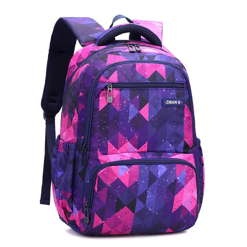 Waterdichte Nylon Schooltassen Voor Kinderen Schooltas Lichtgewicht Rugzak Meisjes Jongens Rugzakken Kids Schooltas Mochila Escolar: Purple small