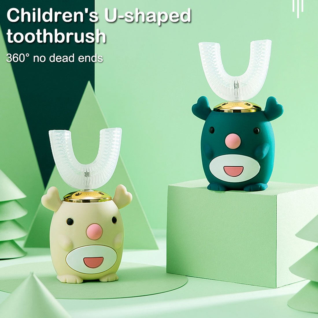 Smart 360 Degree Kids Toothbrush Electric Toothbrush kids USB rechargeable tooth cleaner Automatic Ultrasonic brush for children