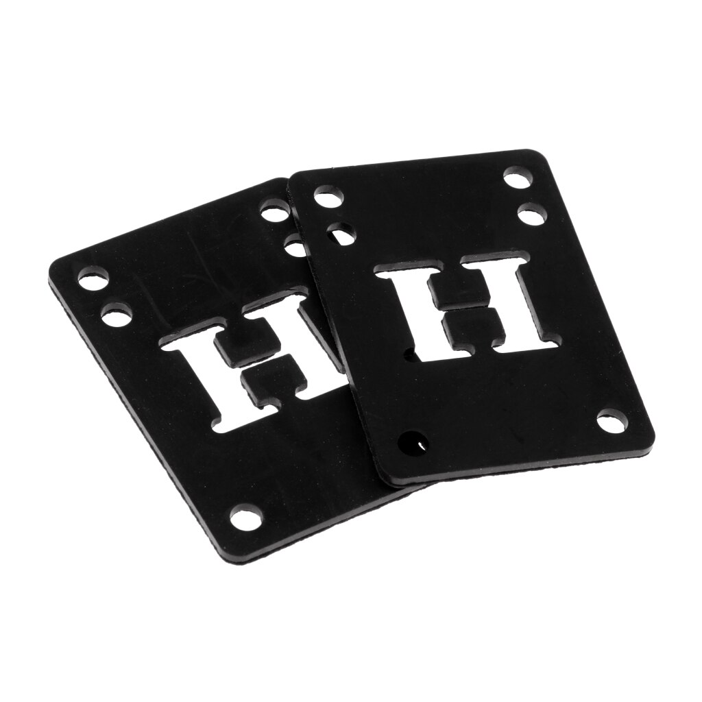 2 stk gummi skateboard longboard riser stødpuder 3mm 72 x 52 x 3mm