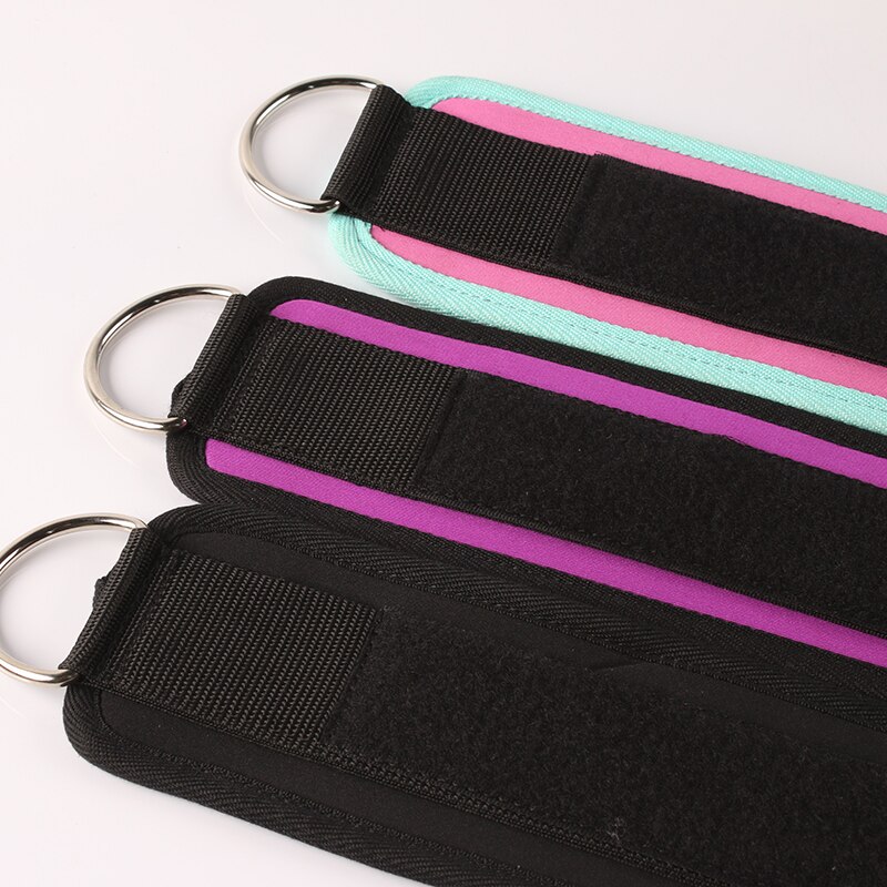 1Pcs Kabel Enkelbandjes Voor Kabel Machines Been Oefeningen Dubbele D-Ring Enkelboeien Voor Gym Workouts Glutes benen Sterkte