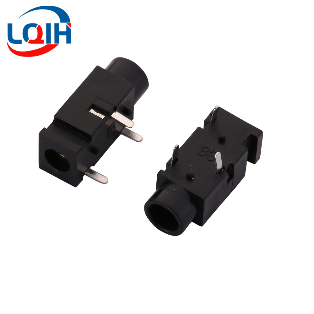 10 Uds 2,5 3,5 MM conector para auriculares Audio Video hembra conector estéreo de doble canal conector estéreo montaje en Panel de soldadura PJ-210B PJ-392: Plata