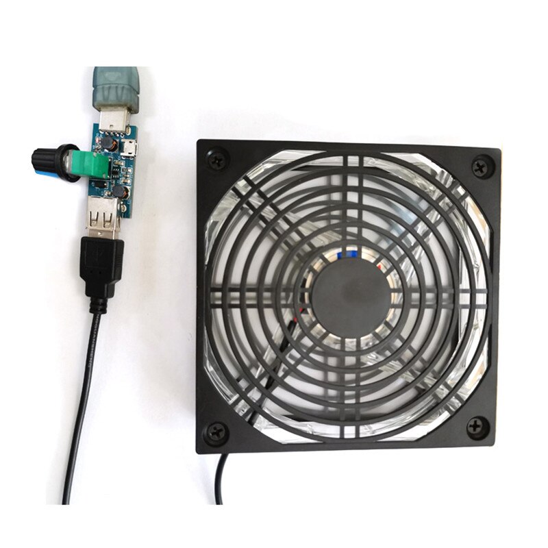 USB Fan Speed Controller Stepless Speed Controller Reducing Noise Multi-stall Adjustment Governor