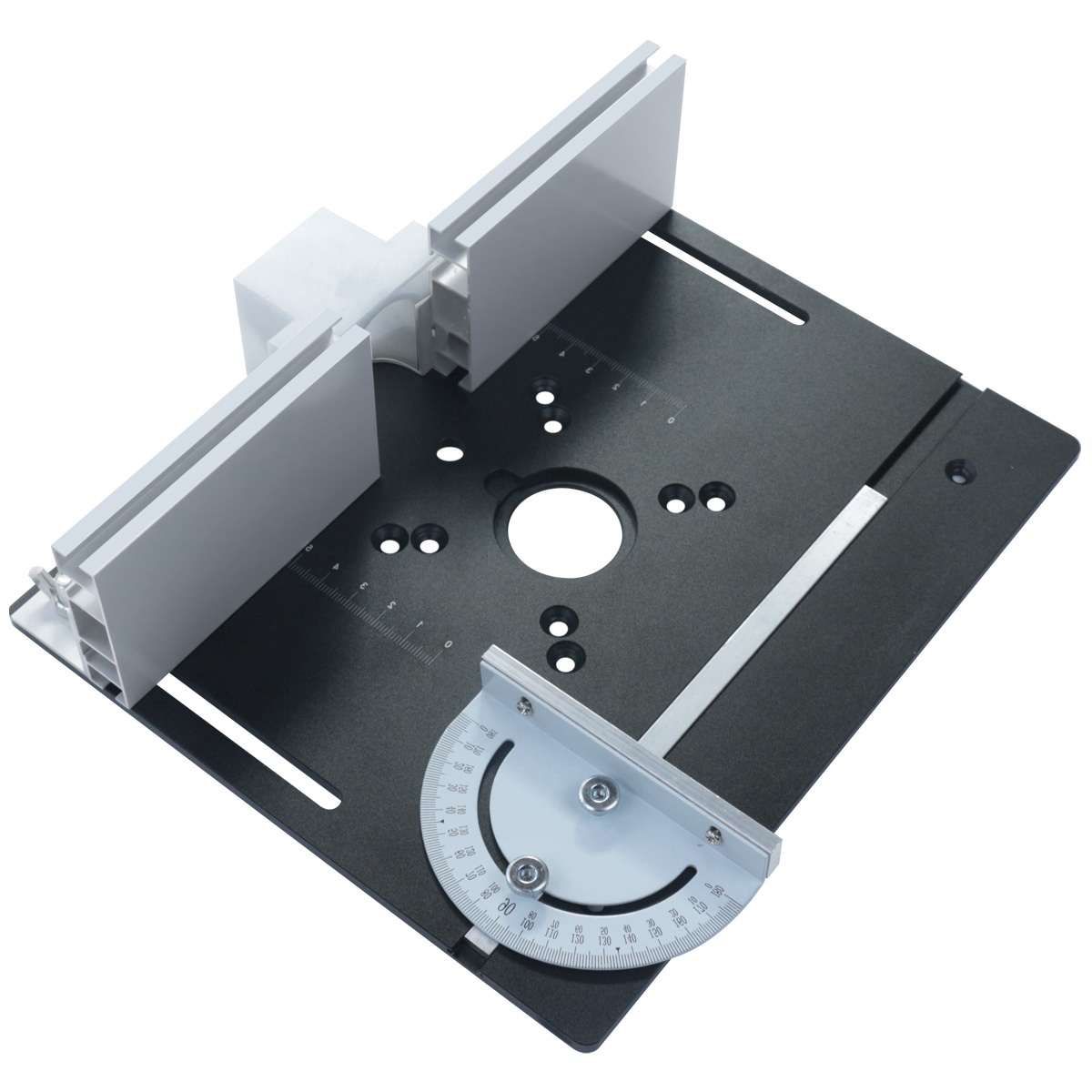 Woodwork router table Router Lift & Aluminum Router Plate for Wood Trimming Machine DIY Woodworking Tool Working Benche: grey