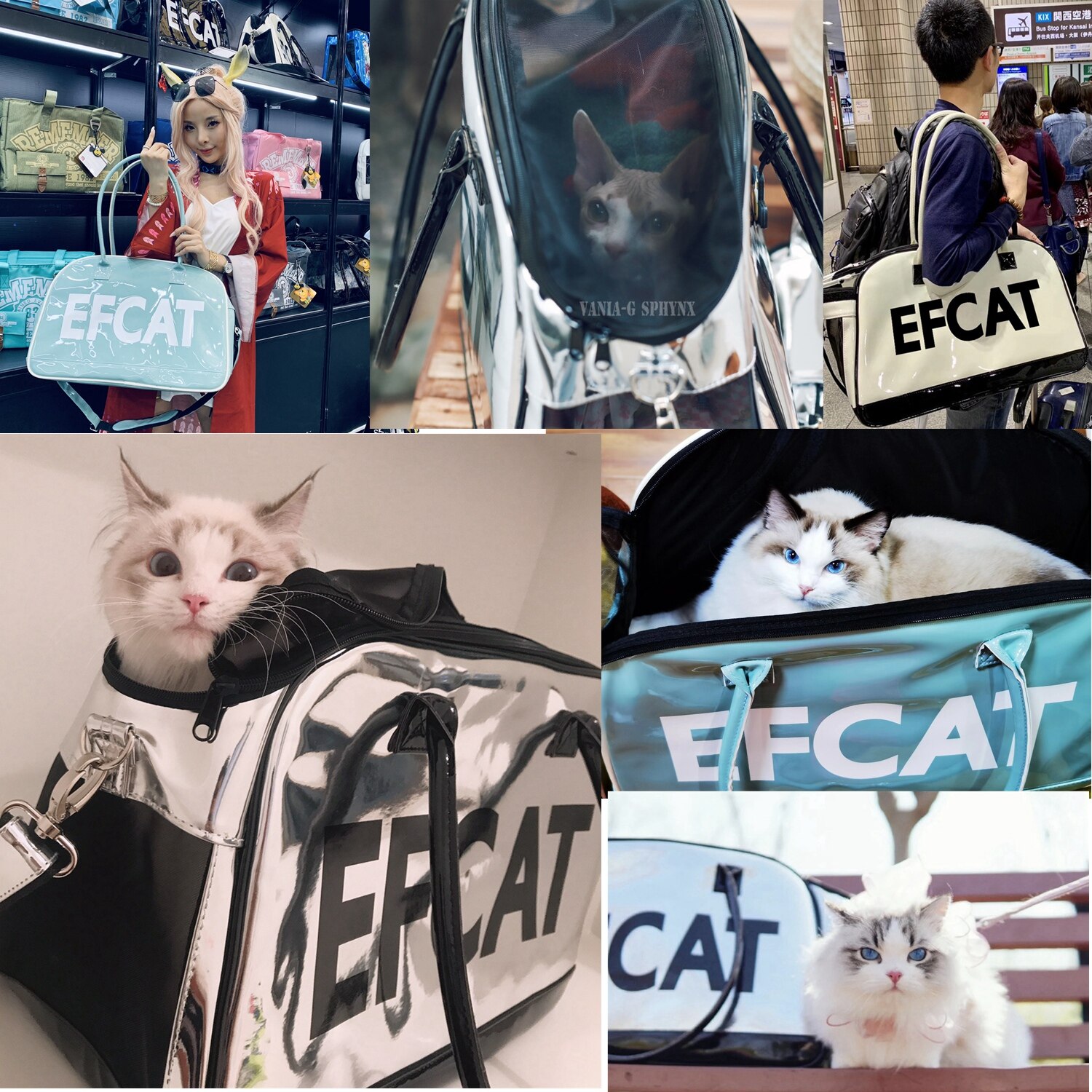 Grote Hond Kat Draagtas Mode Zilveren Tas Vervoer Carrying Voor Puppy Kitty