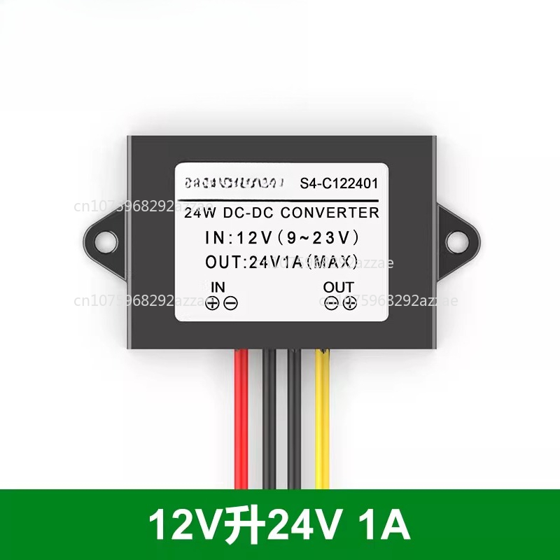 12v to 24v omformer , dc 12v to 24v strømforsyningsforsterkermodul 12v to 24v: Grå