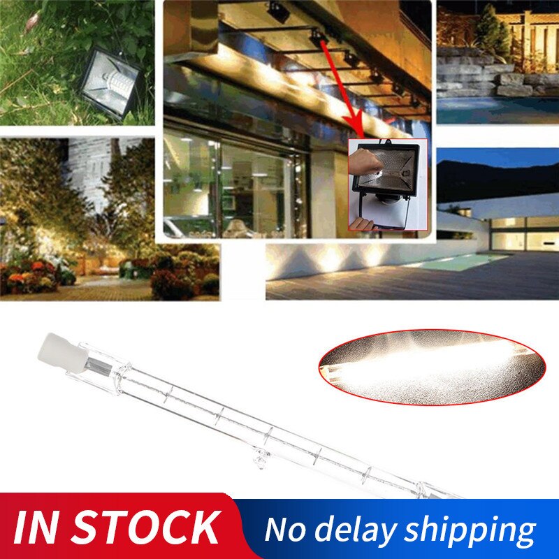 1PC Linear Double Ended Halogen Light Bulb Transparent Warm White Lamp 118mm R7S 220-240V 100W Watt Wedding Party Decoration