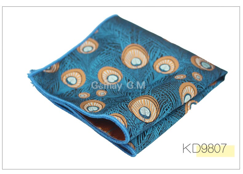 Heren pochet multicolor bruidegom zakdoek jacquard geweven zakdoek merk klassieke bruiloft: Kd9807