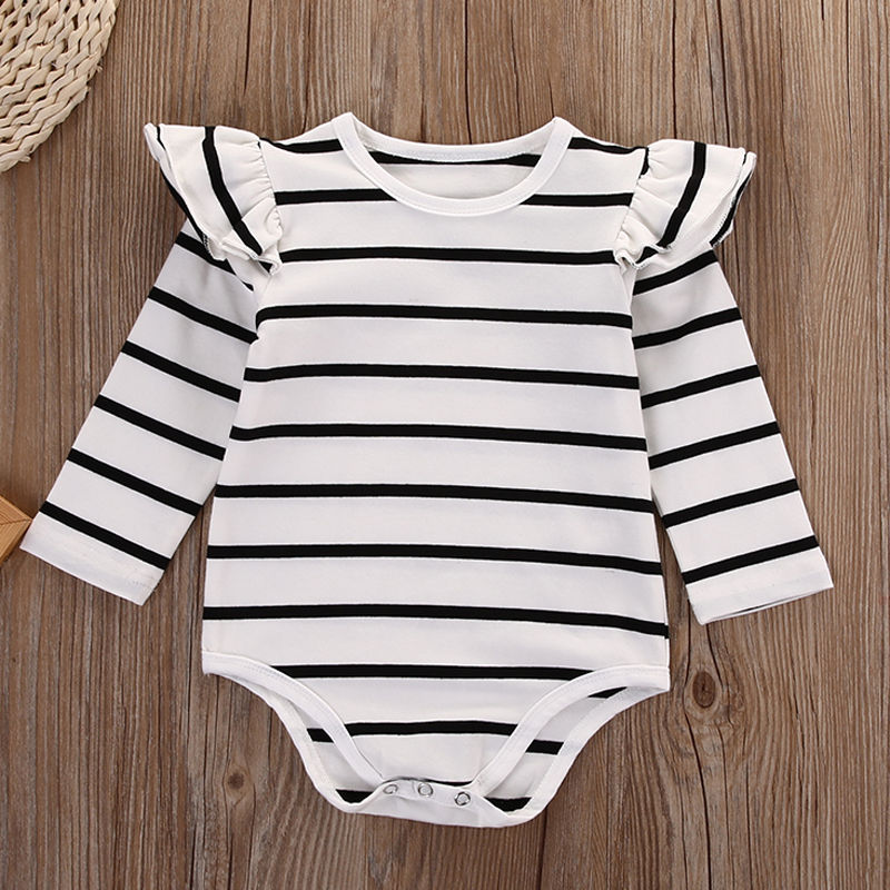 Pudcoco Striped Newborn Baby Boy Girl Cotton Romper Jumpsuit Outfits Clothes Babys' Clothing