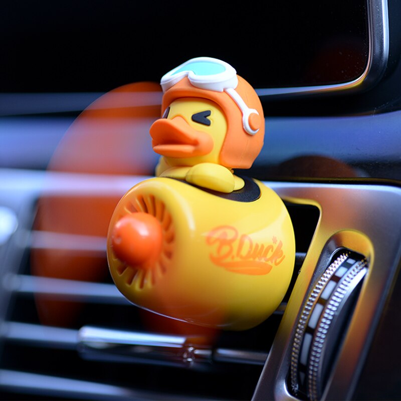 Ambientador de aire fresco para coche, hélice giratoria de piloto, salida de aire de coche, aromaterapia, esencia de pato, Perfume, accesorios para coche