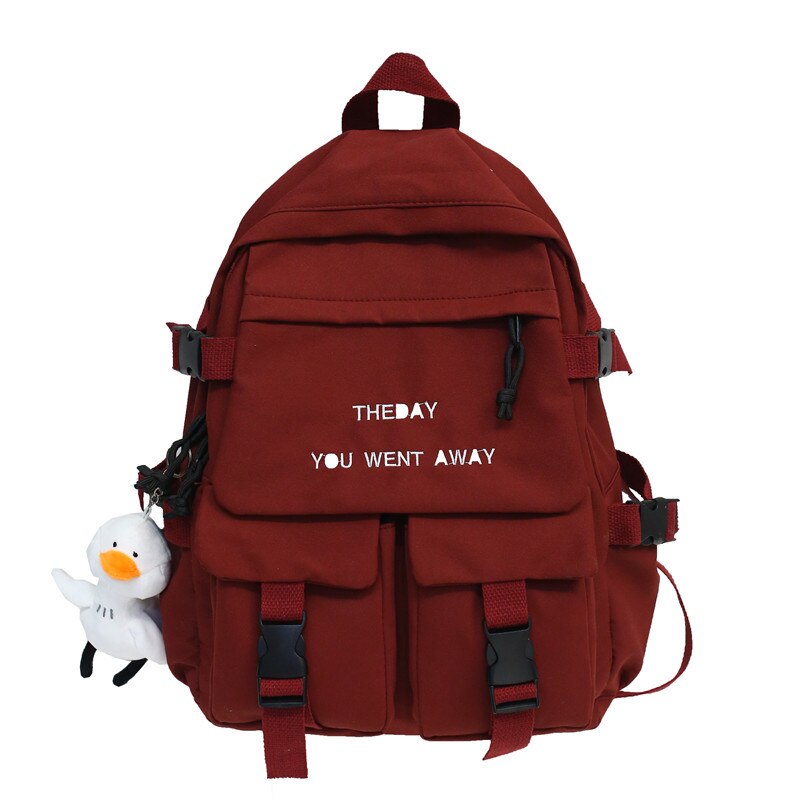 Rugzak stijl koreaanse stijl middelbare school middelbare school junior middelbare school student schooltas vrouwelijke massa koppels rugzak: Rood