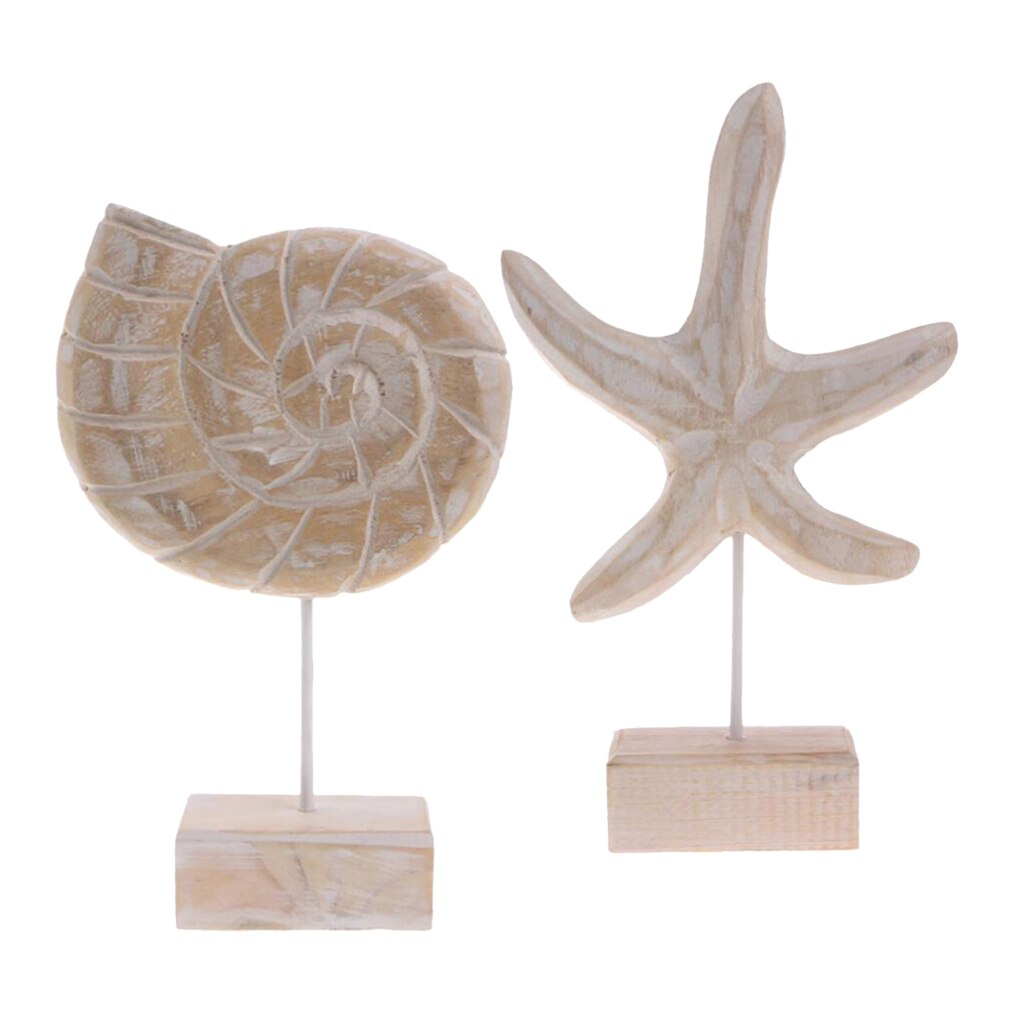 2 Pieces Handcraft Nautical Decorative Home Office Desktop Ornamental Model