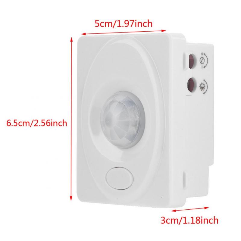Motion Sensor DC 12V Home Motion Detector Automatic Passive Infrared PIR Sensor 140 Degree Rotating Outdoor Timer Light Switch