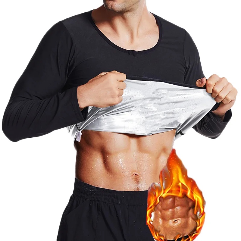 Männer Fitness Schwitzen Anzug Karosserie Gestalter Große Größe Weste Sport Bauch Inerator Kurzarm Kompression Kleidung: XXS / Gelb