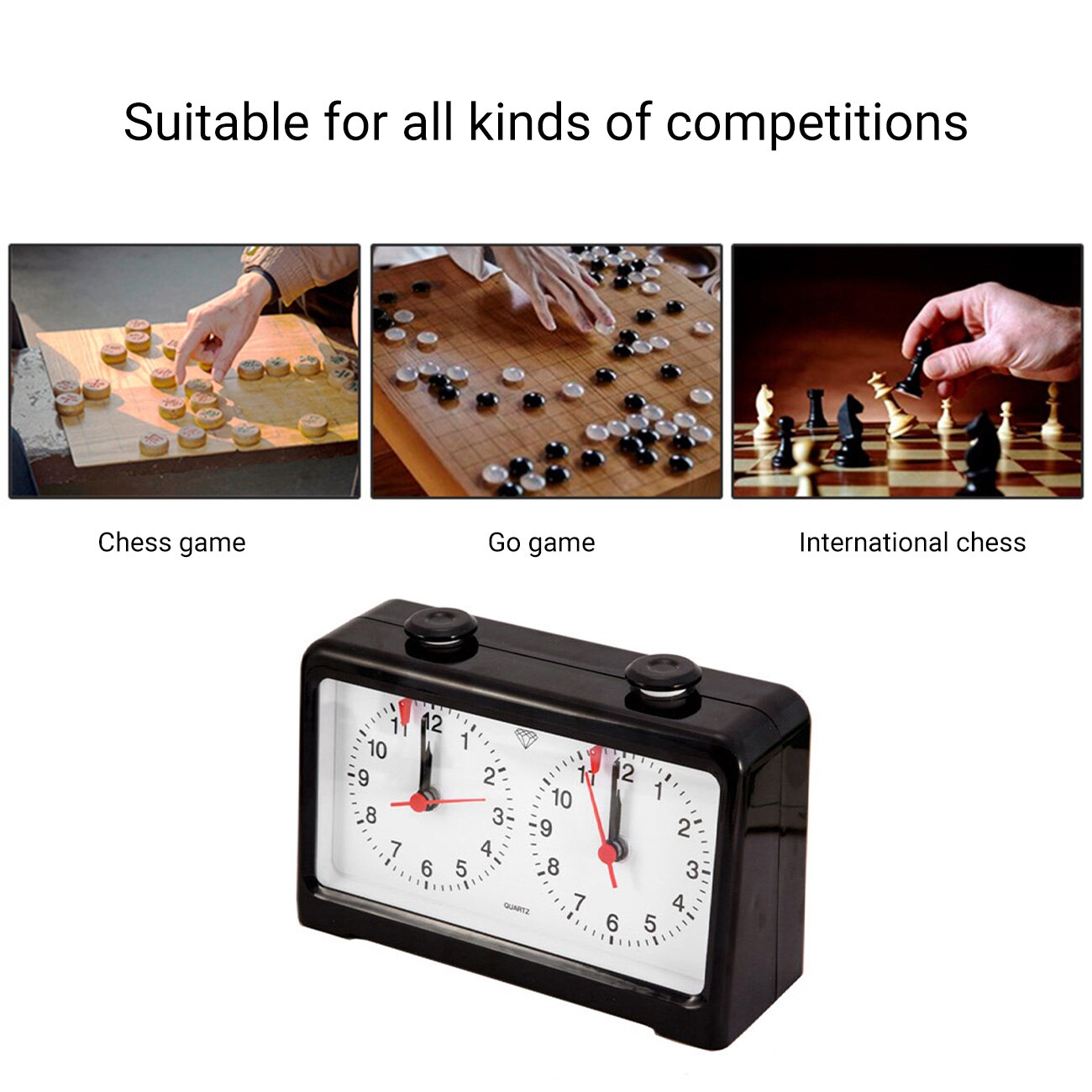 Chess Clock Chess Timer Chess Clock Mechanical Chess Clock Countdown Timer Suitable For All Kinds Of Chess Games.
