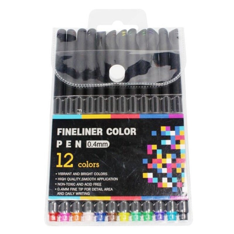 -Colorful Neutral Marker Pen Pens for School Office Pen Set Kawaii Ink Pen Art Supplies Cute: 12