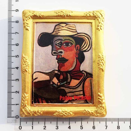 Fransk spansk abstrakt maler picasso maleri køleskab magnet turist souvenirs magnetisk køleskab klistermærker samling: 8