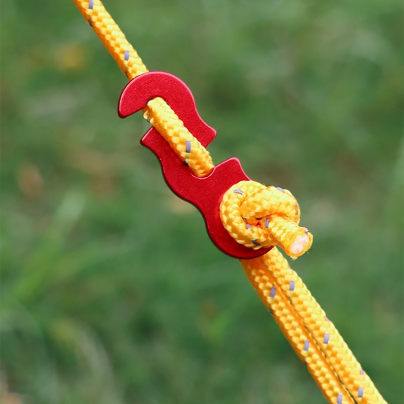 10 stk. bardunstrammere bardunsnorjustering aluminiumslegeringer vindrebspænde telt rebjustering til campingtelt