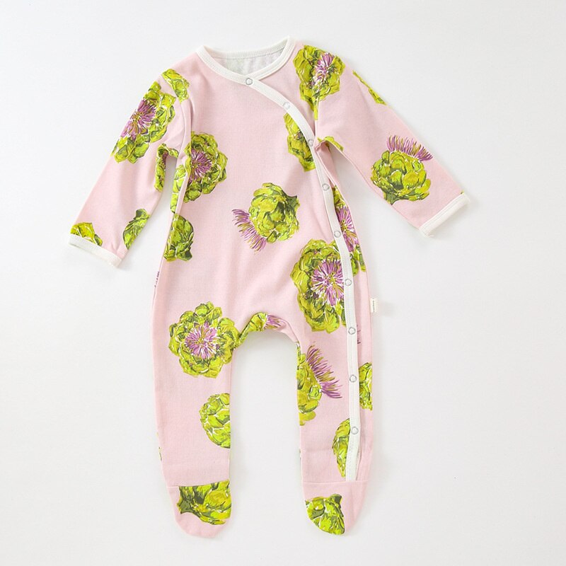 Lente Baby Betaalde Romper Baby Jongens Meisjes Kleding Katoenen Baby Jumpsuit Lange Mouwen Overalls Gedrukt Baby Outfit