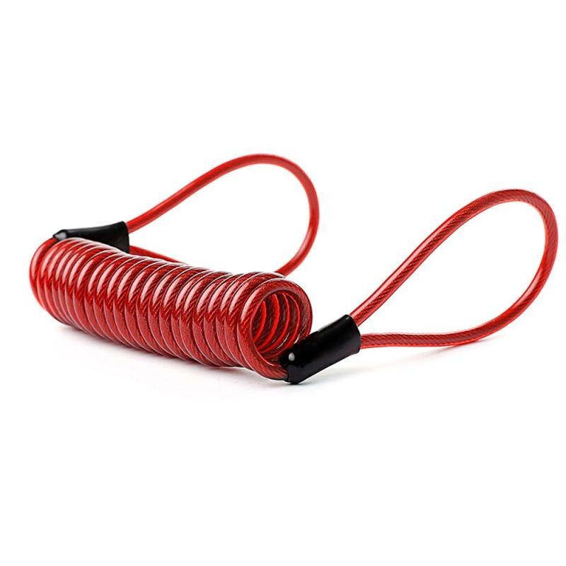 FD-MOTO Security Bike Scooter Lock Rope PVC Motorbike Disc Lock Reminder Cable Motorbike Lock Motorcycle Accessories