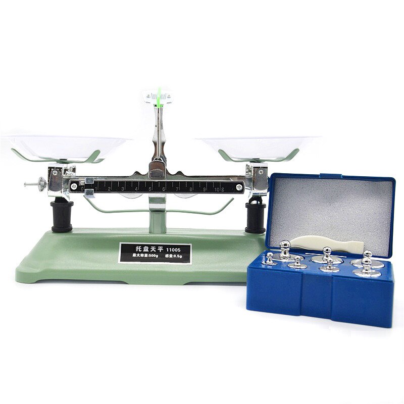 Table Balance Counterbalance Students Teaching Lab Mechanical Scale Top-pan Balance With Weights Max. 100g/200g/500g/1000g 1/PK: Max. 500g