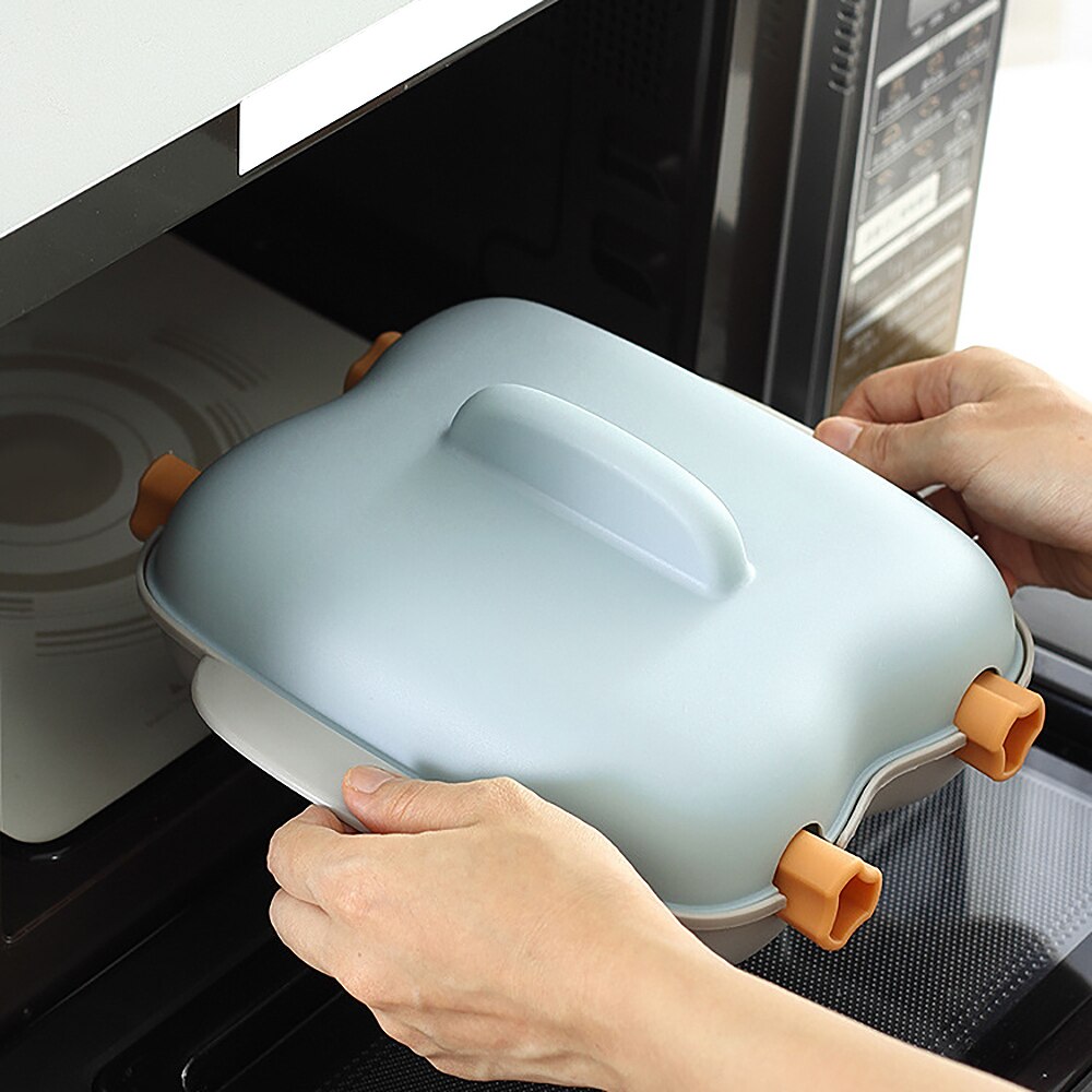 Microwave Corn Steamer Food Grade Corn Cooker Easy Take Out Corn Steam Case Double Corn Cooker Kitchen Tools