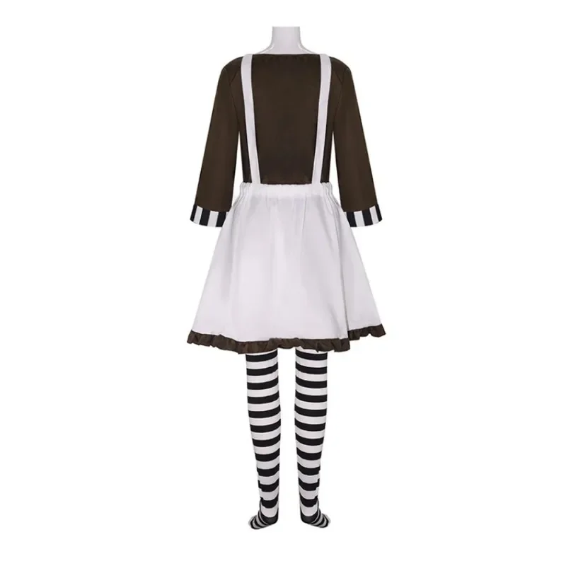 Masculino feminino oompa loompa traje com peruca festa de halloween terno chocolate fábrica trabalhador cosplay roupas para masculino feminino