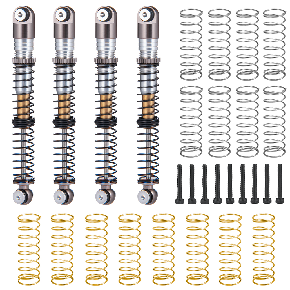 YEAHRUN 31/32/39, 5/43/48/53mm amortiguador de aleación de aluminio para Axial SCX24 1/24 RC coche camión actualización piezas Accesorios