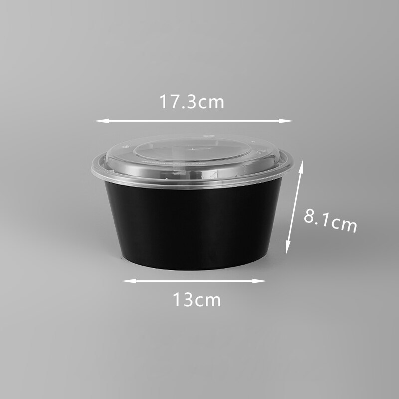 Disposable lunch box: Y1250 black 50sets