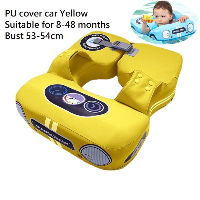 Mambobaby Baby Float Taille Zwemmen Ring Kids Non Opblaasbare Boei Zwemmen Trainer Kind Drijft Voor Strand Zwembaden Speelgoed Accessoires: PU car yellow