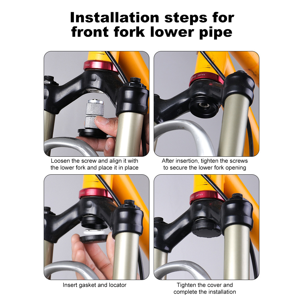 Für Apfel Airtag Fahrrad halterungen Fahrrad Vorderrad gabel oben unten Rohr halterung Diebstahls icherung Tracker halterung Fahrrad Headset Kappe Abdeckung