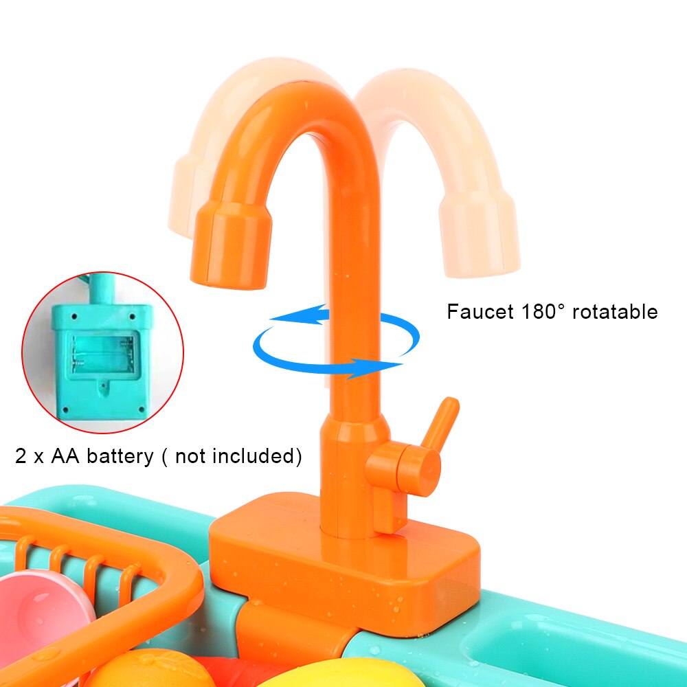 Baignoire automatique pour perroquets, baignoire pour oiseaux, jouets, pataugeoire avec robinet, piscines, mangeoire pour animaux de compagnie, ensemble de jeu de cuisine