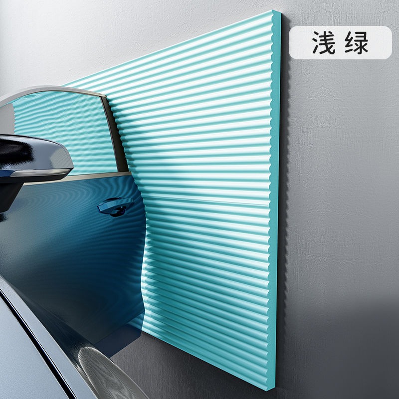 2M/4CM Garage Muurbeschermer Sticker Autodeur Hoekbescherming Spons Pad Anti Kras Veiligheid Parkeren Garage Pijler Bescherm Mat: Ivoor